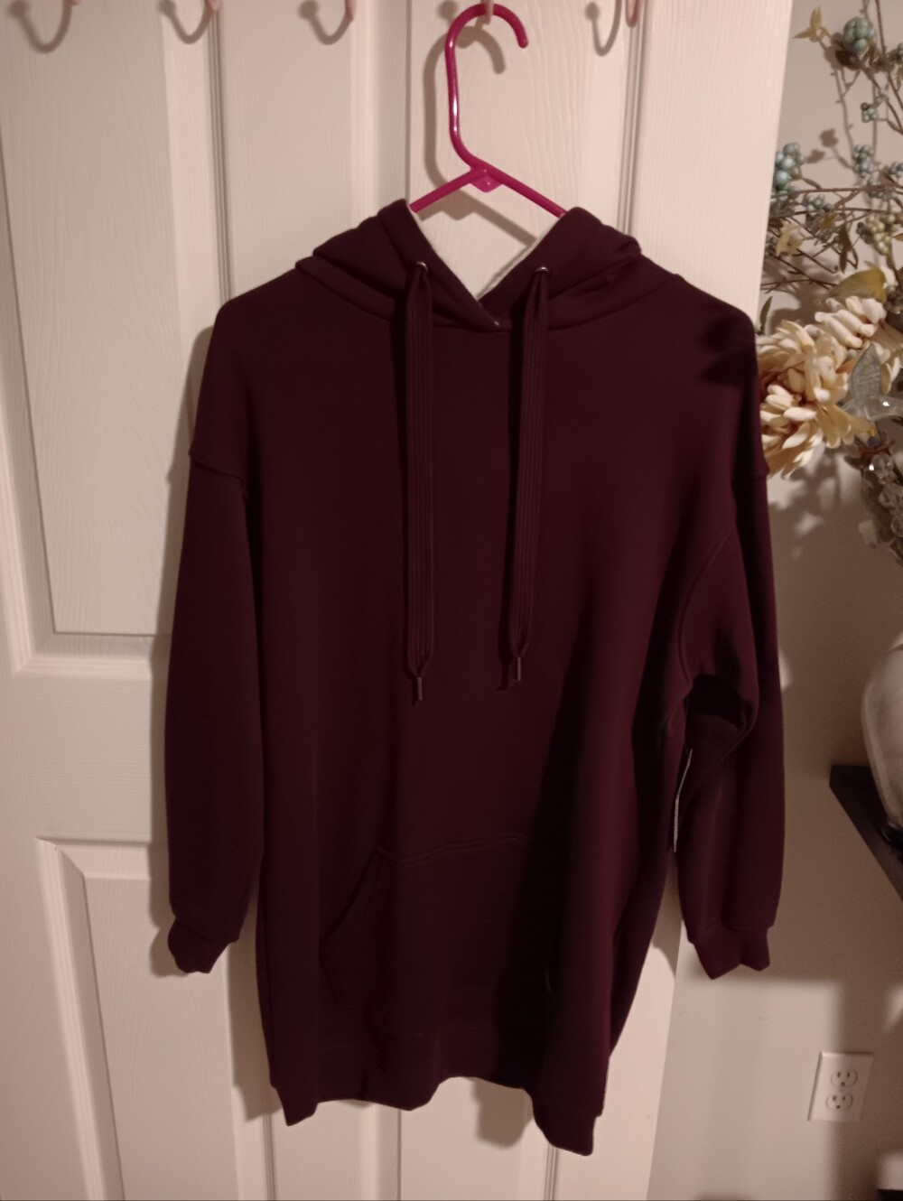 No Boundaries Burgundy Pullover Hoodie Sweatshirt - Small